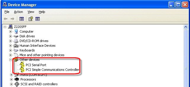 Pci simple communications driver windows 7